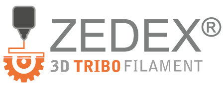 ZEDEX 3D TriboFilament Logo grey