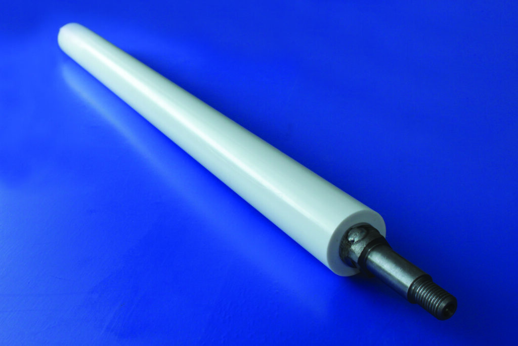 Rolls in adhesive roller machine ZEDEX.DE